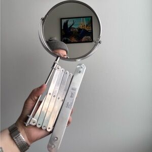 Vintage 1999 IKEA Fräck Frack Magnifying Extendable Mirror Wall Mounted 20305